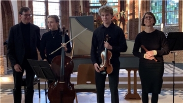 Familie Froebe-Schad bei ihrem Konzert in der Christuskirche