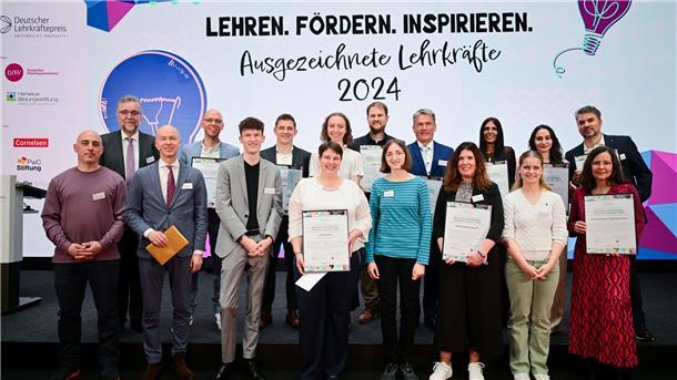 Beim Deutschen Lehrkräftepreis wurden Schulleitungen und Lehrer ausgezeichnet.