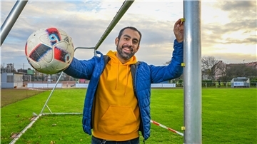 Beim FC Sparta Bremerhaven steht Gustavo Ocaranza Nuñez im Tor.