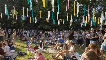 Beim Festival „Für Hilde“ herrscht eine enorm entspannte Atmosphäre.