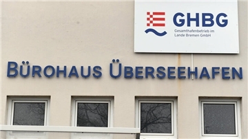 Firmenschild des GHB an der Fassade.