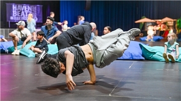 Beim „Haven Beatz“ gab es auch Breakdance für Kids in der Bremerhavener Stadthalle.