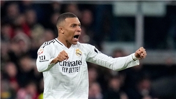 Bejubelt seinen Treffer zum Ausgleich: Kylian Mbappé.