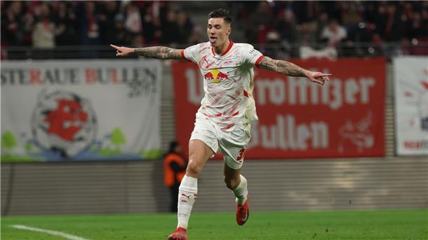 Seskos erlösender Elfmeter: Leipzig im Halbfinale Benjamin Sesko traf für RB Leipzig per Hand-Elfmeter.