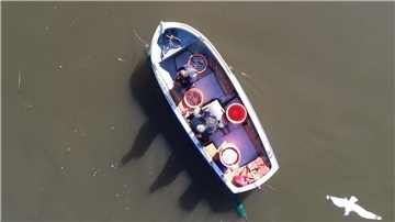 Bereits seit dem 20. Januar ist Ulrich Willig mit seinem Boot unterwegs.