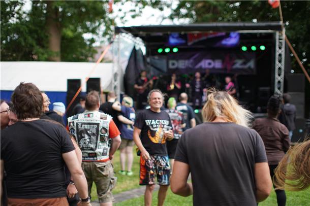 Beste Stimmung vor der Bühne.