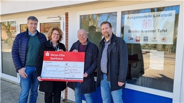 Rotary Club Hagen im Bremischen spendet 2.000 Euro für die Tafel in Loxstedt.
