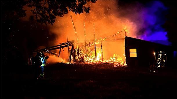 Und plötzlich steht eine Scheune in Driftsethe in Flammen