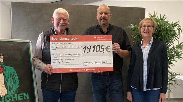 19.105 Euro für das Kinderhospiz Fidelius
