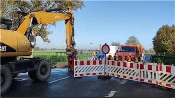 Schäden an der Brücke an der K50 bei Sandstedt