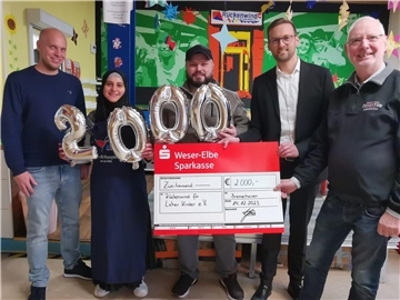 2.000 Euro an  „Rückenwind für Leher Kinder“ 