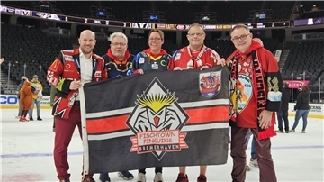 Pinguins-Fans feiern in Las Vegas