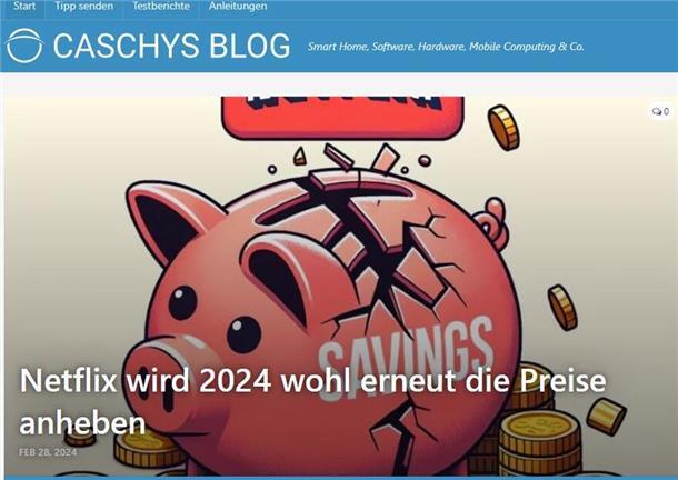 Titelbild des Blogs Cashys Blog