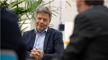 Bundeswirtschafts- und Klimaminister Robert Habeck von den Grünen werden durchaus Ambitionen auf eine Kanzlerkandidatur bei den nächsten Wahlen zugetraut.