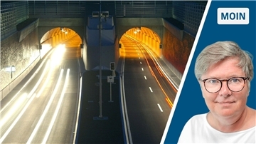 Einfahrt Wesertunnel