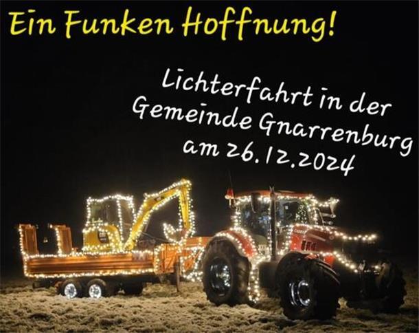 Lichterfahrt durch die Gemeinde Gnarrenburg Lichterfahrt durch die Gemeinde Gnarrenburg