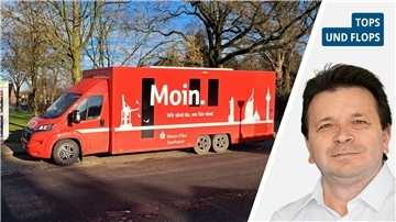 Ein Sparkassenbus.