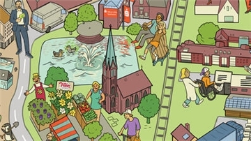 Ein Ausschnitt aus dem Wimmelbild für Bremerhaven