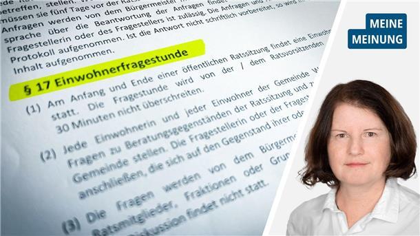 Paragraf 17 der Geschäftsordnung der Gemeinde Wurster Nordseeküste regelt den Ablauf von Einwohnerfragestunden.