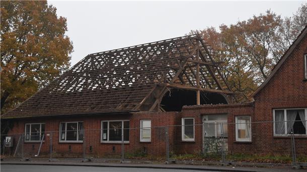 Der ehemalige Gasthof wird abgerissen.
