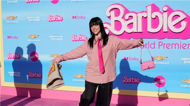 Billie Eilish bei der Premiere von „Barbie“ im Shrine Auditorium in Los Angeles.