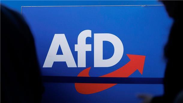 Northeims Bürgermeister kritisiert „Graf-Otto-Preis“ der AfD Blick auf das Parteilogo bei einem AfD-Bundesparteitag.
