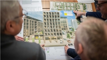 Blick auf den aktuellen Architektenentwurf.