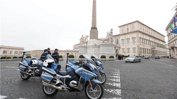 Blick auf den Präsidentenpalast Quirinale in Rom, wo der ukrainische Präsident Selenskyj mit dem italienischen Staatspräsidenten Mattarella zusammentreffen wird.