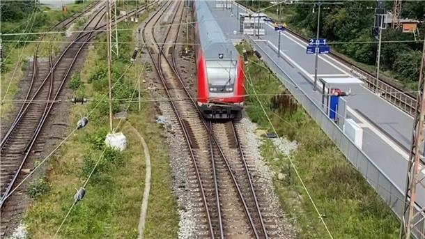 Blick auf den Wulsdorfer Bahnhof.