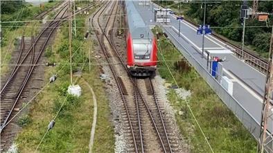 Blick auf den Wulsdorfer Bahnhof.