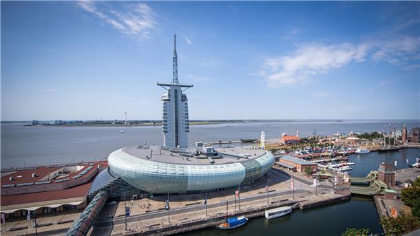 Blick auf die Havenwelten. Seit dem 1. Januar hat das Klimahaus einen neuen Betreiber.
