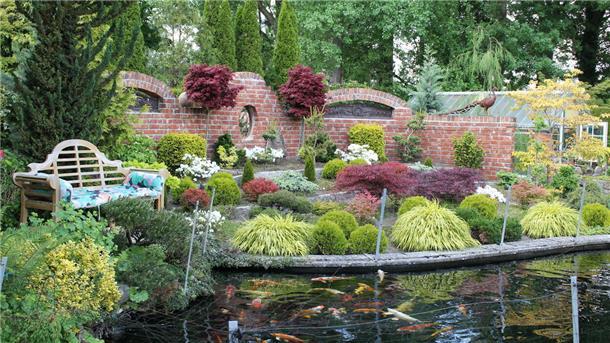 Blick in den Garten Meckelburg, der am 16. Juli in Söhlingen zu besichtigen ist.