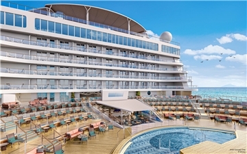 Blick ins digitale Skizzenbuch der Disney Cruise Line. So soll die "Disney Adventure", die derzeit in Bremerhaven fertiggebaut wird, aussehen.