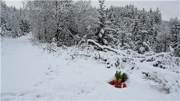 Blumen am Fundort der getöteten Zwölfjährigen.