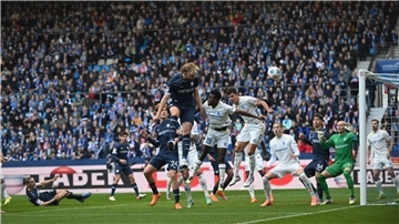 Bochum hatte Pech mit zwei Aluminium-Treffern. 