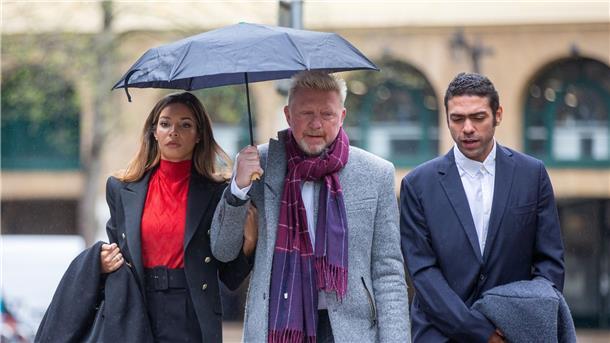 Was Becker ins Gefängnis brachte und wie er wieder herauskam Boris Becker (M), seine Lebensgefährtin Lilian De Carvalho Monteiro (l) und sein Sohn Noah.