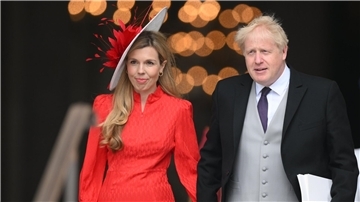 Boris Johnson und seine Frau Carrie freuen sich über Nachwuchs.