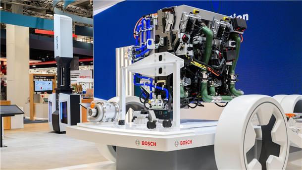 Bosch will mit Wasserstoff- und Elektromotoren für Lkw wachsen. (Archivfoto)