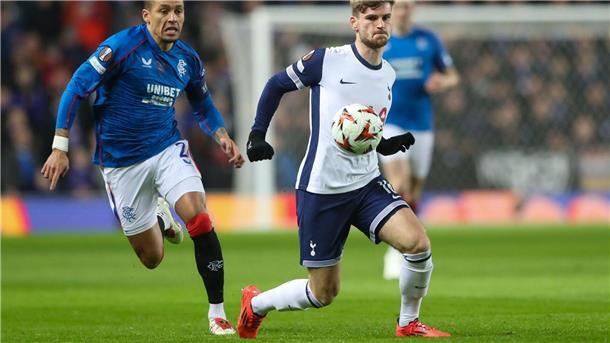 „Nicht akzeptabel“: Tottenham-Trainer kritisiert Timo Werner Bot eine ganz schwache Leistung und wurde dafür von seinem Trainer kritisiert: Timo Werner (r).