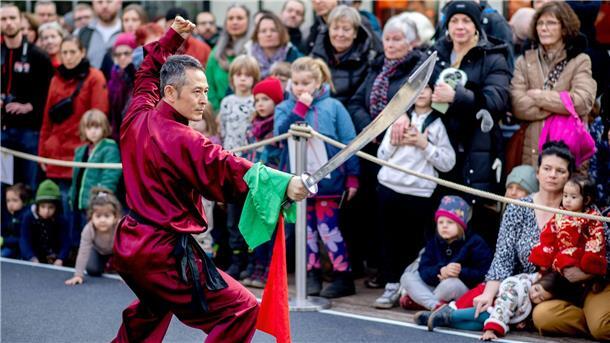 Chinesisches Neujahrsfest in Bremer Tropengewächshaus Bremer Botanika feiert das Jahr der Holz-Schlange.