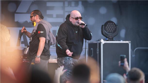 Bremerhaven feiert Celo & Abdi: Auf dem Haven Beatz sorgten die beiden Rapper aus Frankfurt für ordentlich Stimmung.