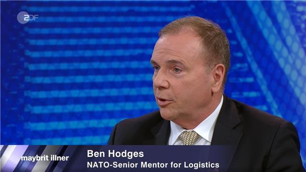 Experte bei Illner: Bremerhaven droht Sabotage-Gefahr Bremerhaven ist essentiell wichtig für die USA, sagt Ben Hodges, Generalleutenant a.D.