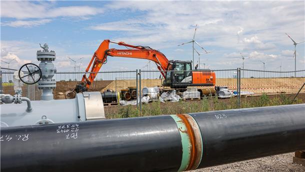  Leitung Wasserstoff Bagger