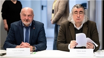 Fabian Jacobi (rechts) und Thomas Jürgewitz von der AfD