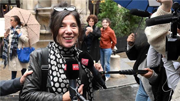 Brigitte Giraud erhält den Literaturpreis Prix Goncourt für „Vivre vite“.