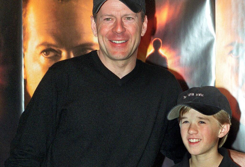Bruce Willis und der damals 11-jährige Haley Joel Osment im Jahr 1999.