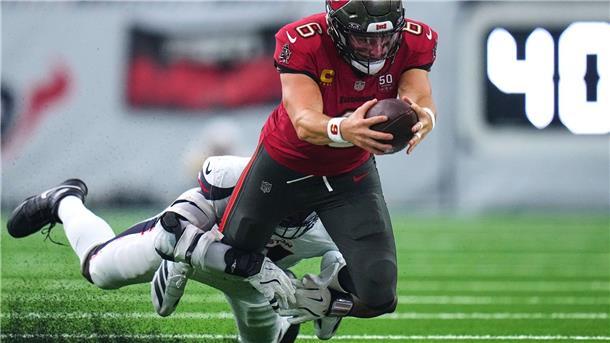 Bucs-Quarterback Baker Mayfield fühte sein Team zu einem späten Touchdown und dem zweiten SIeg im zweiten Spiel.