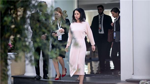 Bundesaußenministerin Annalena Baerbock beim Treffen der G7-Außenminister auf Capri.