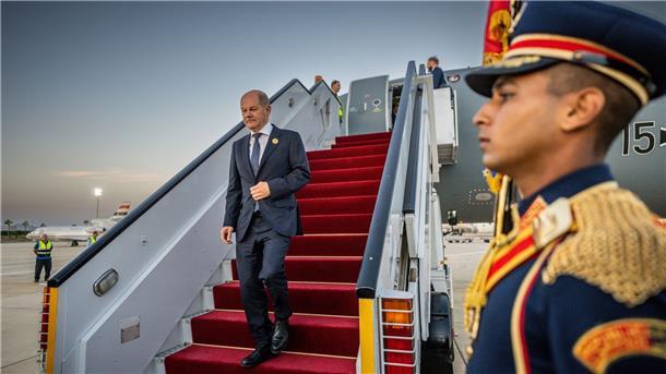 Beobachtungsvorwürfe: Deutschland beschwert sich bei Ägypten Bundeskanzler Olaf Scholz am Montag in Scharm El Scheich.