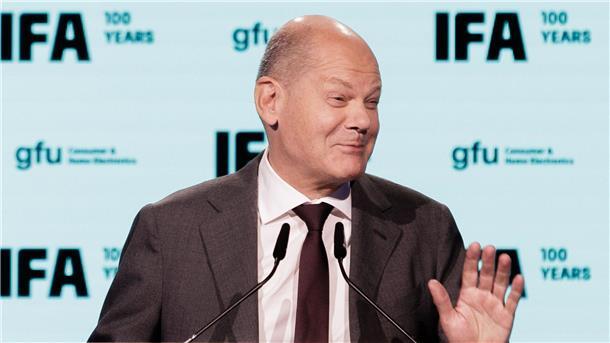Bundeskanzler Olaf Scholz eröffnet die ifa